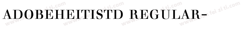 adobeheitistd regular字体下载字体转换
